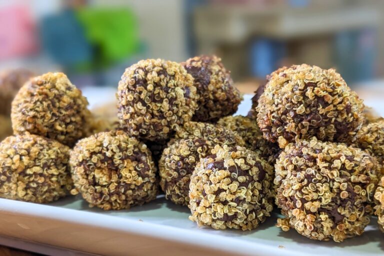 Leftover Chocolate Quinoa Truffles