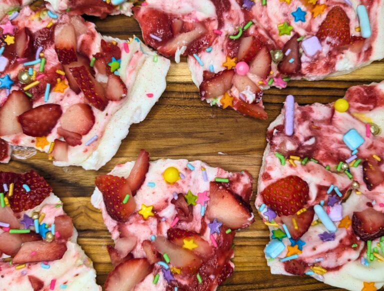 Best of 2023: Sparkly Strawberry Yogurt Bark