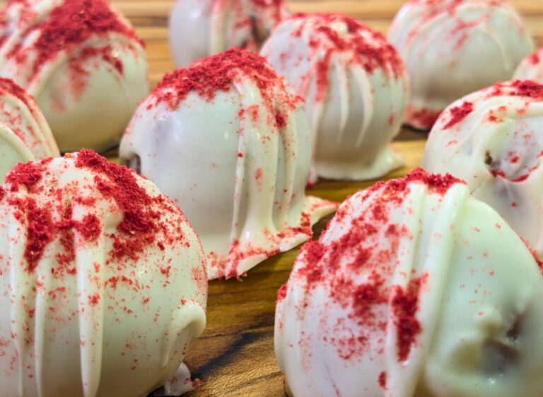 Strawberry Shortcake Champagne Truffles