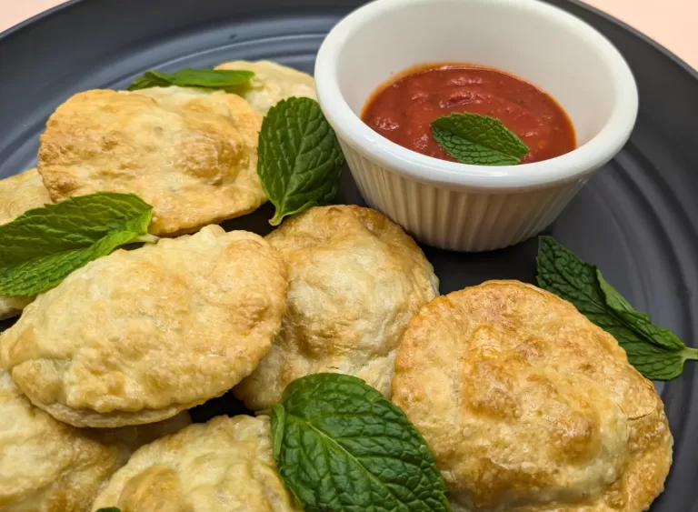 Light and Easy: Toasted Tofu Spinach Ravioli