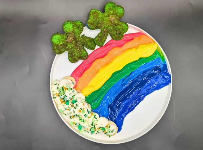 Fun Breakfast Ideas for Picky Eaters: Green Pancakes with Rainbow Yogurt