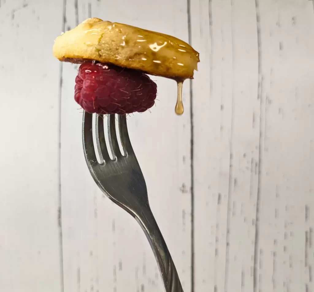 pancake on fork