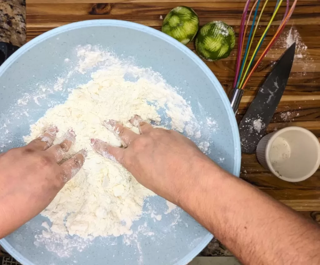 spring brunch - kneading dough