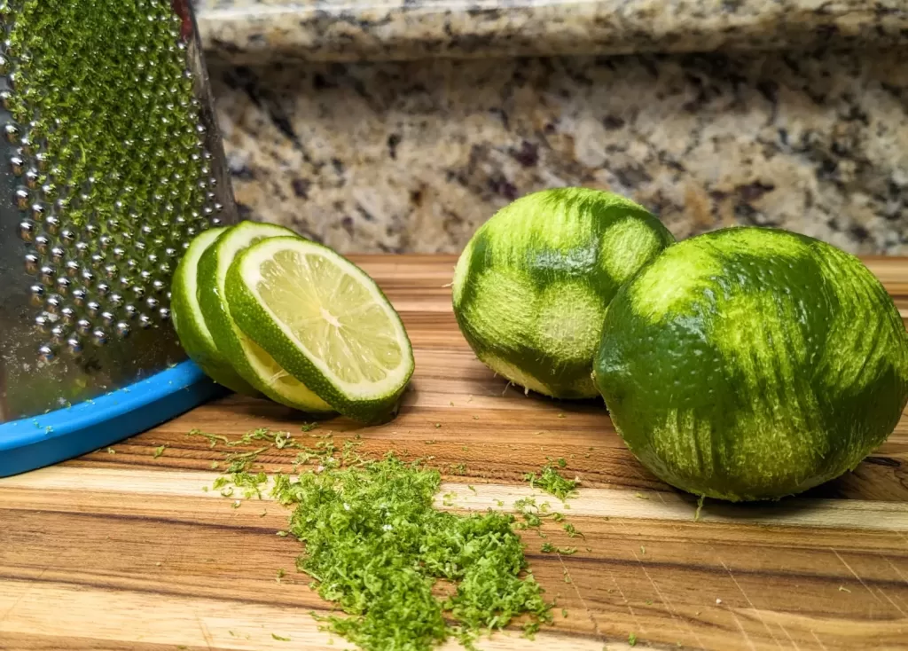 zesting limes