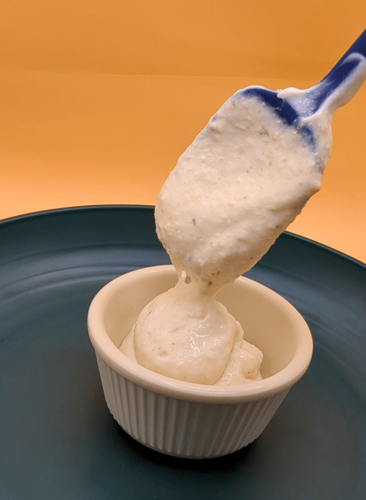 health ranch dipping sauce with spoon